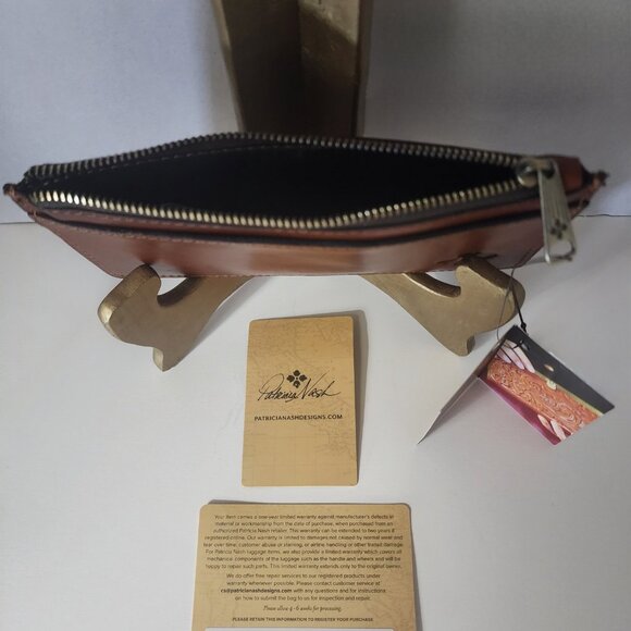 Patricia Nash Parker RFID Protected Wallet NWT Slim & Light Weight Cinnamon - Picture 5 of 12